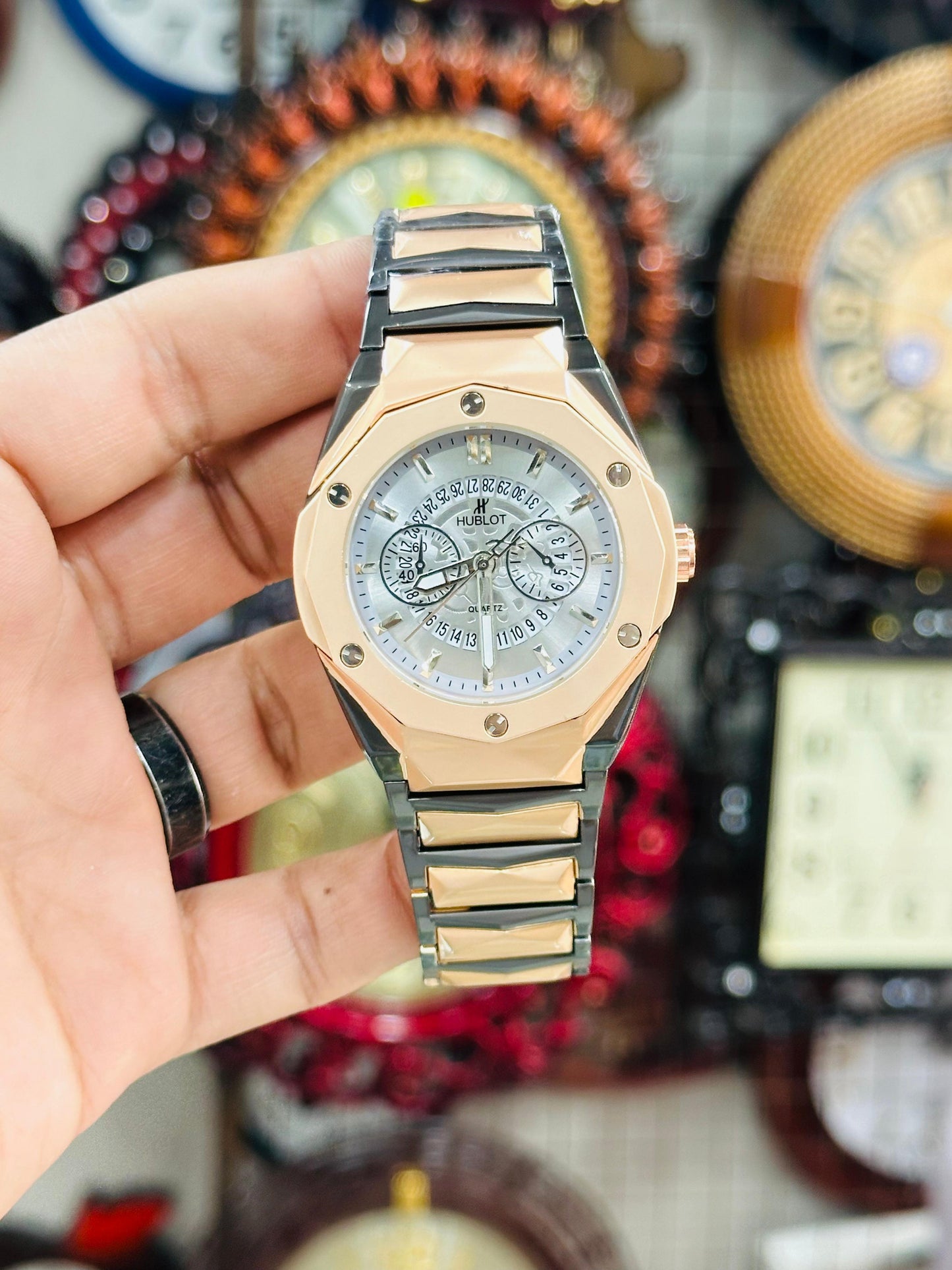 Hublot Diamond Cut Date watch.