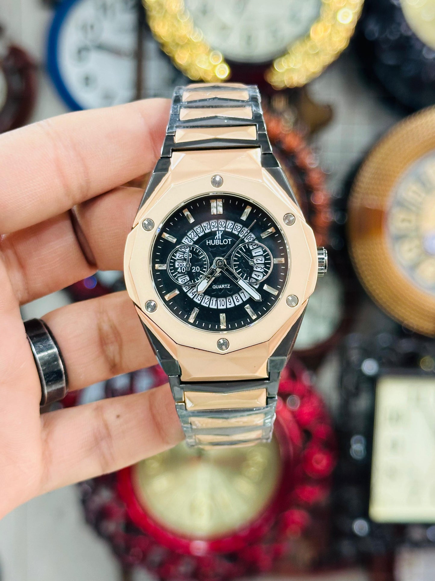 Hublot Diamond Cut Date watch.